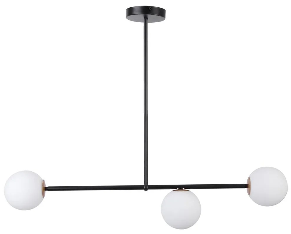 Csillár rúdon GAMA 3xG9/12W/230V fekete