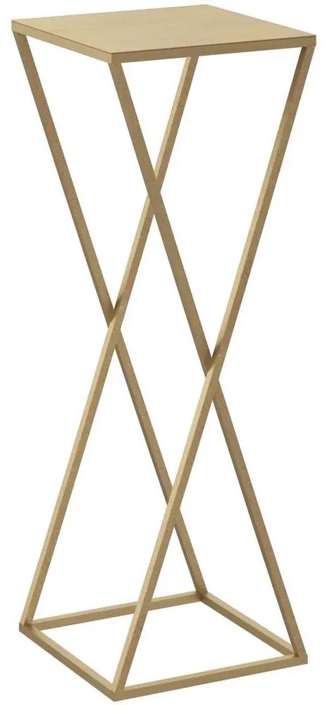 Virágállvány 70x24 cm arany