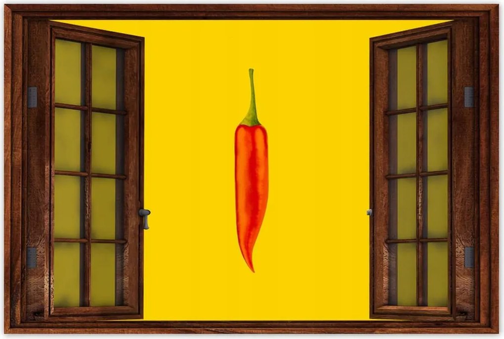 Poszterek 90x60 Piros chili paprika