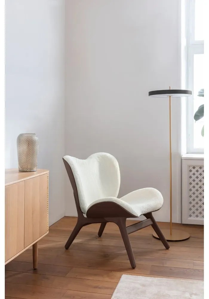 Fekete LED szabályozható állólámpa fém búrával (magasság 151 cm) Asteria Floor – UMAGE