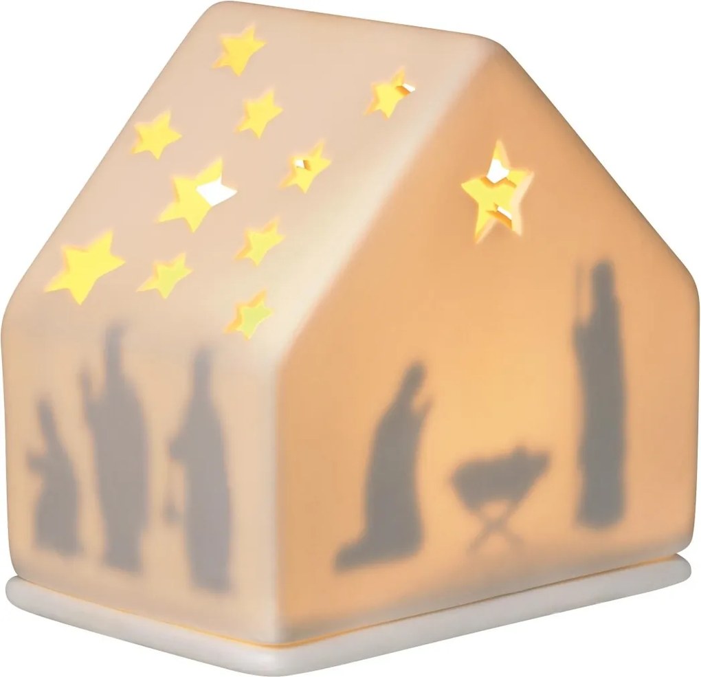 Rader Gyertyatartó Lámpás Házikó Betlehemi Jelenet Karácsonyi