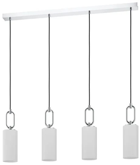 Eglo 390129 - Csillár zsinóron MAJANA 4xE27/40W/230V fényezett króm