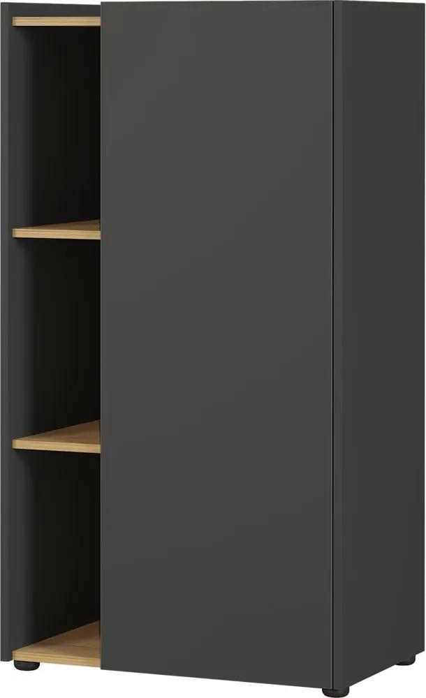 Austin fekete-barna szekrény, magasság 115 cm - Germania