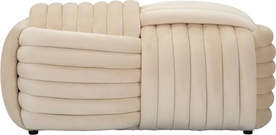 Krémszínű bársony pad Softy – Mauro Ferretti