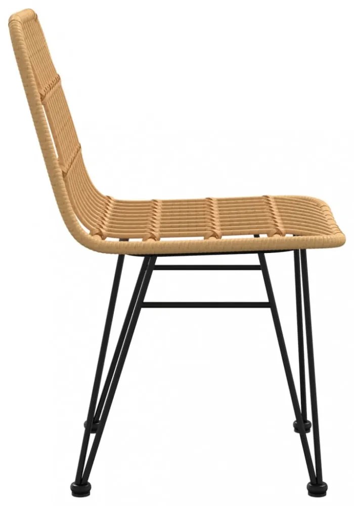 2 db polietilén rattan kerti szék 48 x 62 x 84 cm