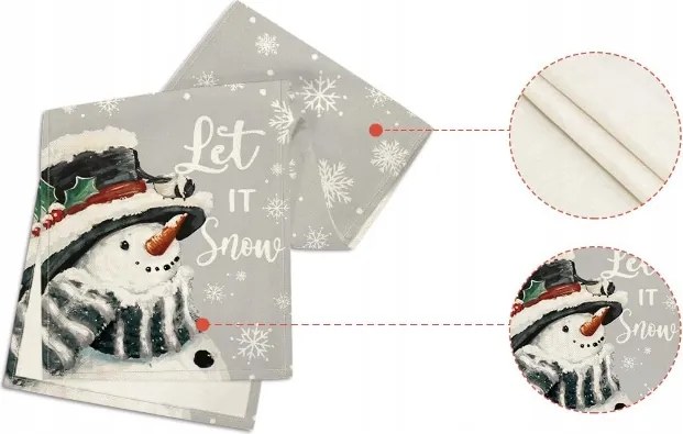 Karácsonyi Asztalterítő 40x180 Otthon Dekoratív Karácsony