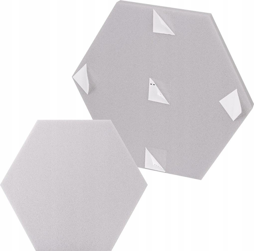 Dekoratív falpanelek méhsejt 3cm hamuszürke 43,5 x 50 cm dekoratív