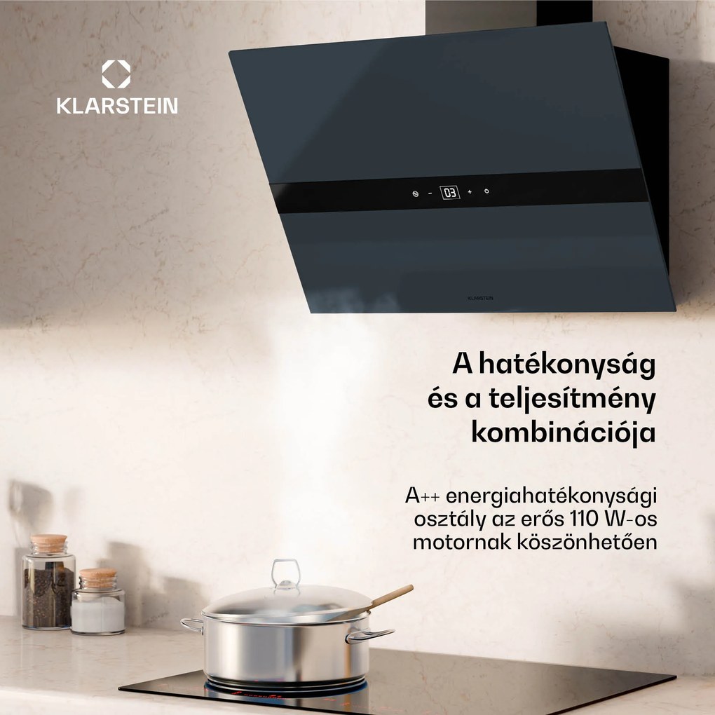 Klarstein WiFusion páraelszívó, WiFi, LED, 680 m³/h, A++