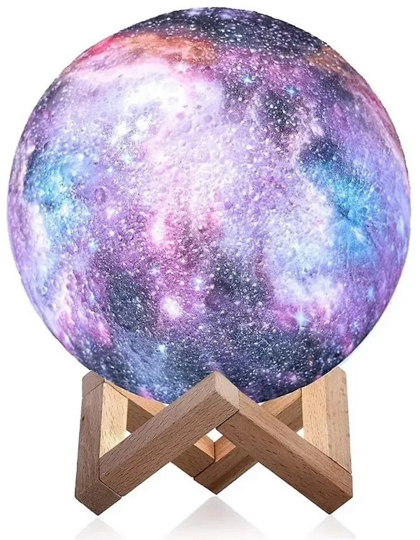 Hold alakú LED lámpa - színes