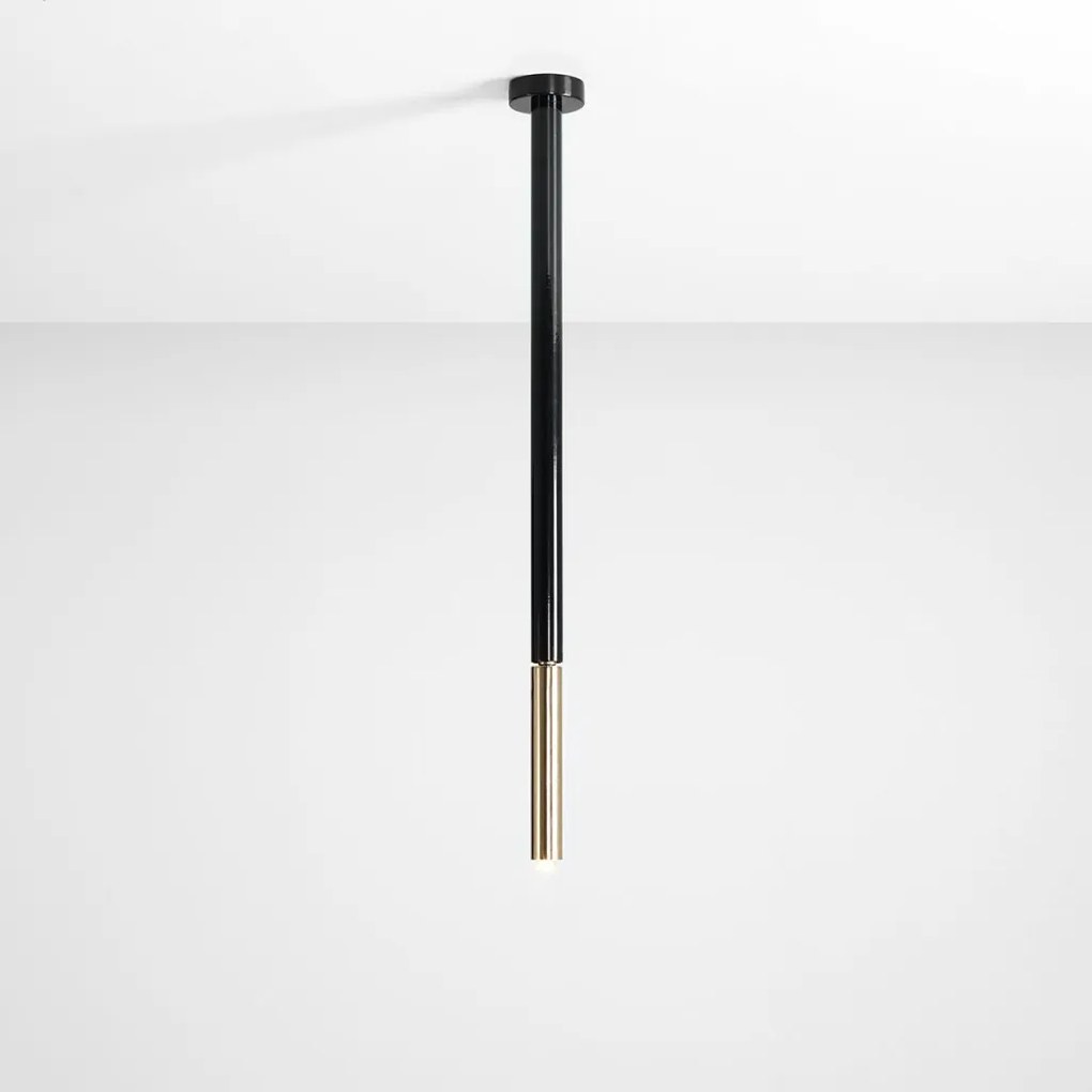 ALDEX 1067PL_G1_M STICK Hengeres Mennyezeti Lámpa Fekete, Arany G9 IP20