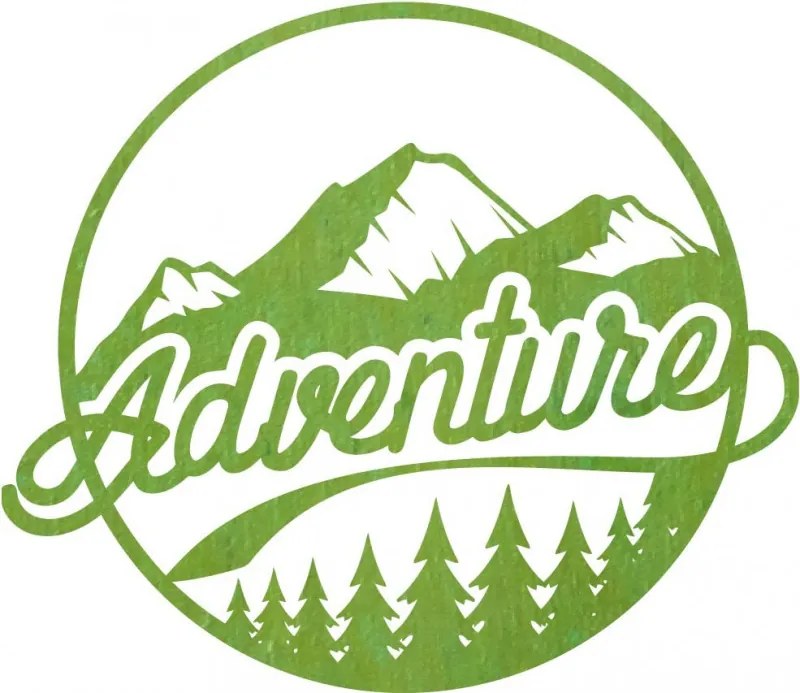 Fából készült falikép természet motívummal - ADVENTURE