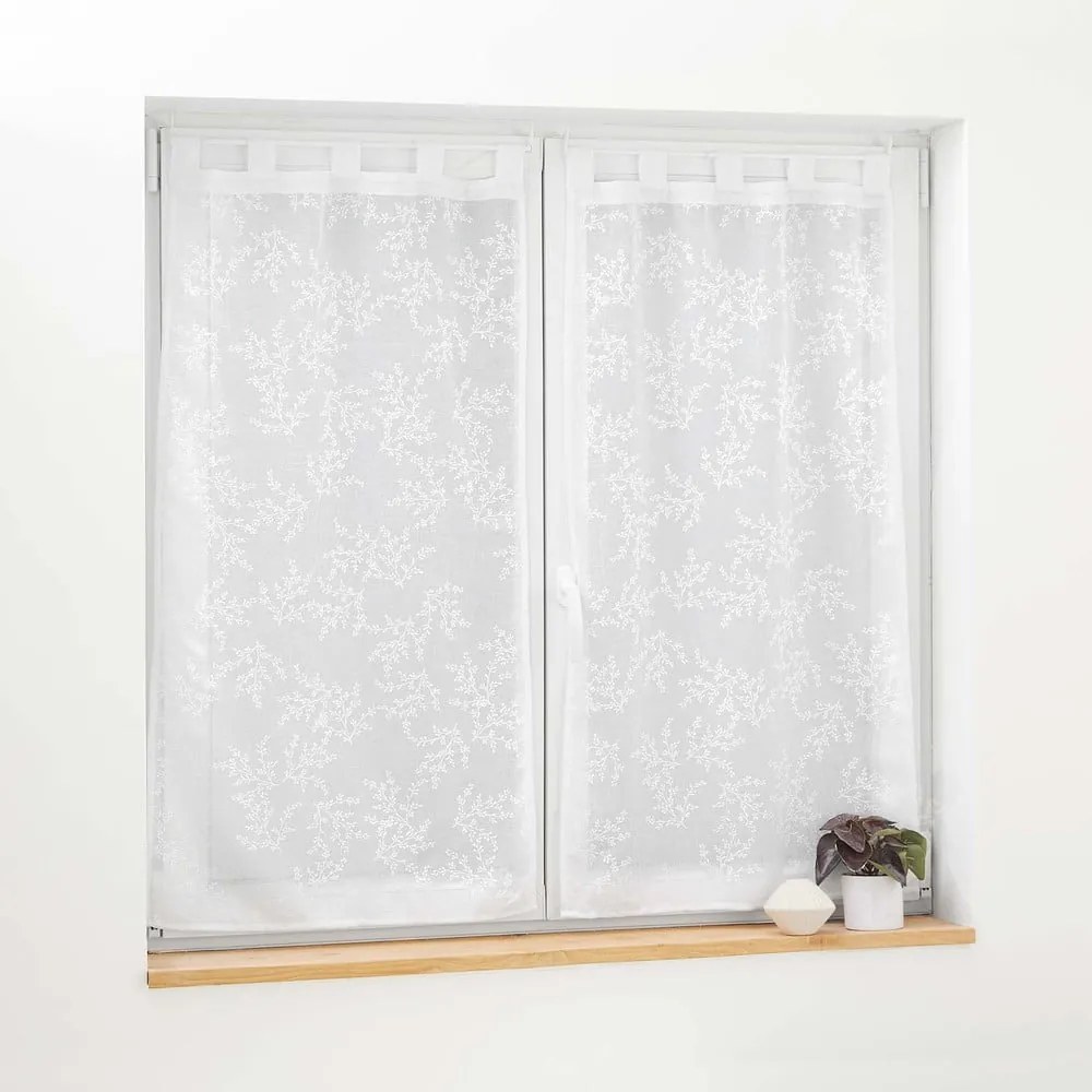 Fehér átlátszó függöny szett 2 db-os 60x120 cm Karla – douceur d'intérieur