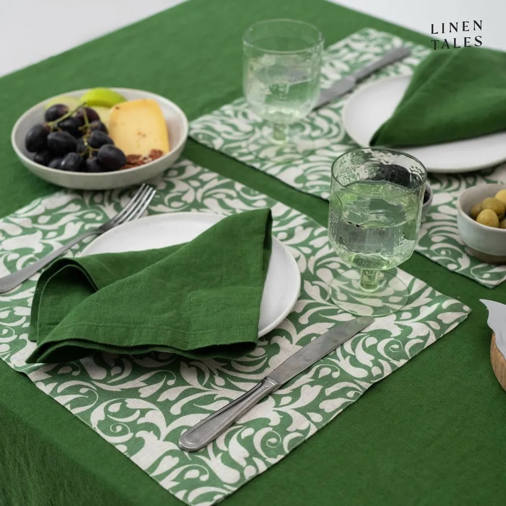 Len asztalterítő 140x250 cm True Green – Linen Tales