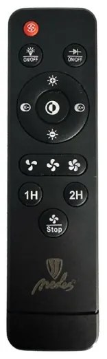 LED Dimmelhető mennyezeti lámpa ventilátorral LED/35W/230V 3000-6500K fekete + távirányító