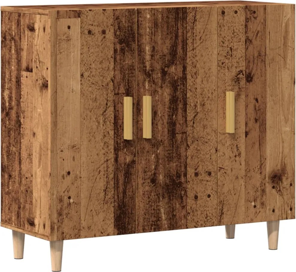 vidaXL antik fa színű szerelt fa tálalószekrény 90 x 34 x 80 cm