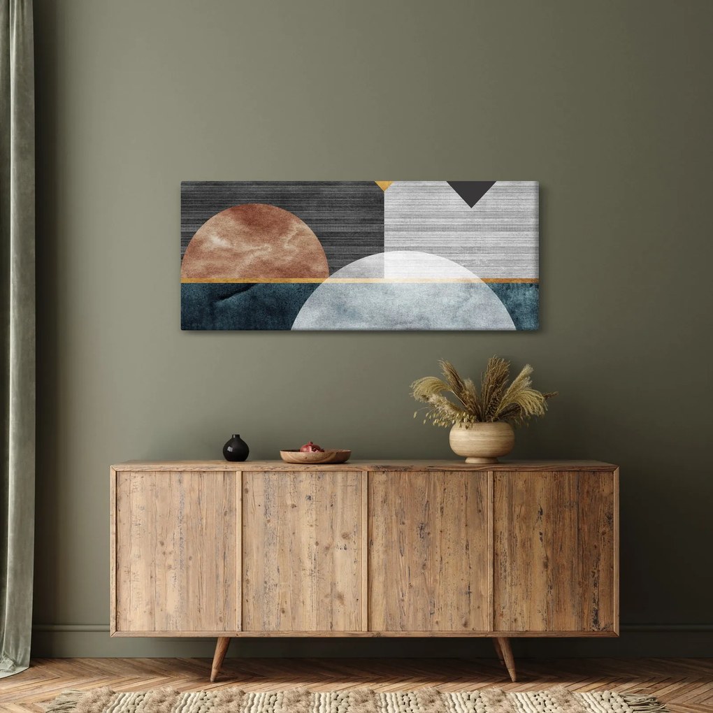 Kép - Formák és textúrák (120x50 cm)