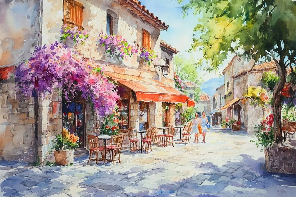 Vászonkép Canvas Város Utca Olaszország Horvátország Nyár Nap 120x80