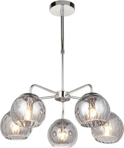 Endon glamour csillár dimple króm füstös tükörüveg end97972