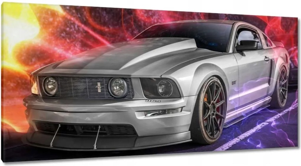 Vászonkép 115x55 Nyolchengeres Mustang