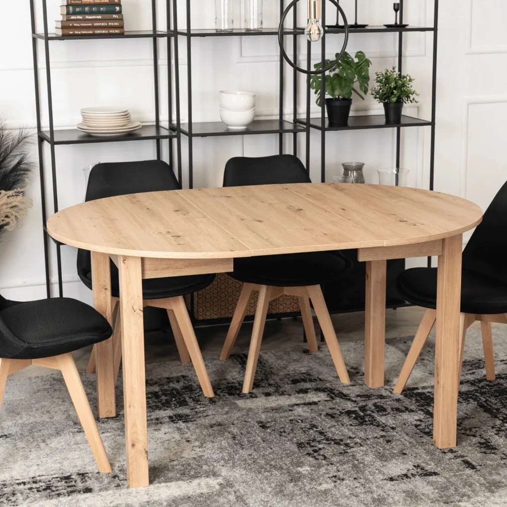 Bővíthető Étkezőasztal Kézműves Riviéra Tölgy Színben. HARRY 102-142 cm