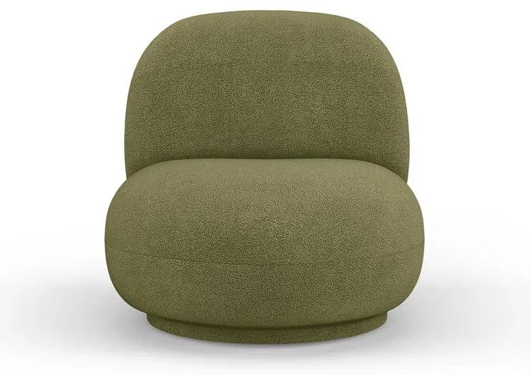 Zöld buklé fotel Chuck – Micadoni Home