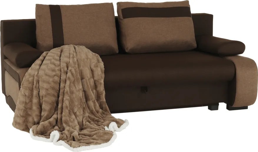 Kanapé, csokoládé/világos barna, BOLIVIA