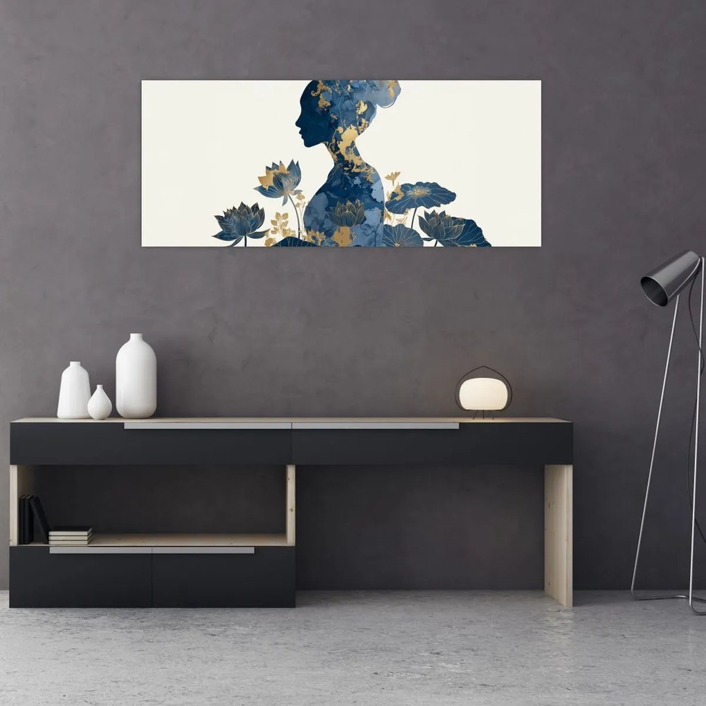 Kép - Márvány női profil (120x50 cm)