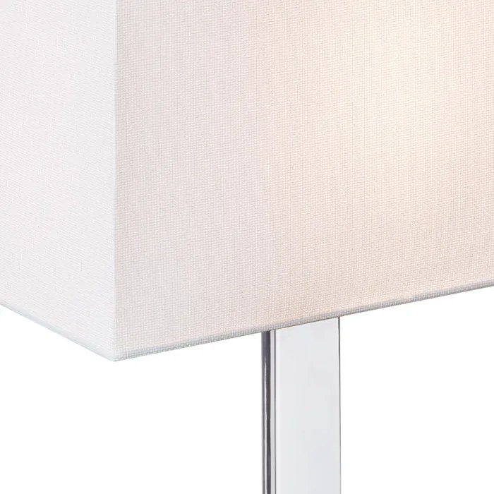 RENDL PLAZA M stolní bílá chrom 230V LED E27 15W