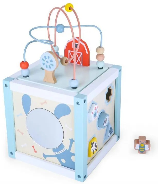 Fa oktatási kocka válogató építőkockákkal