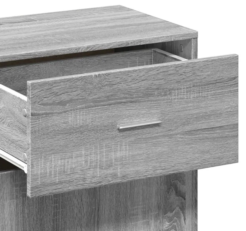 vidaXL szürke sonoma színű szerelt fa tárolószekrény 56,5 x 39 x 90 cm