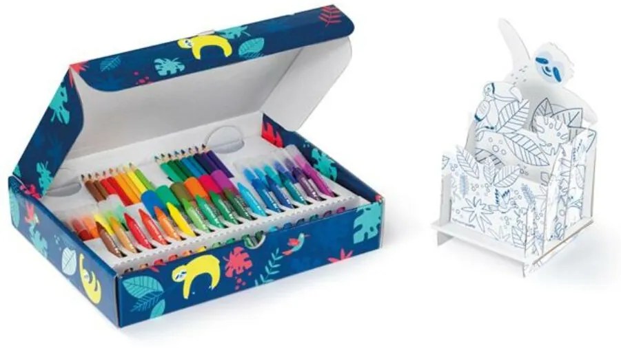 Színezőkészlet, írószertartóval, 50 darabos, MAPED CREATIV (IMAC907037)