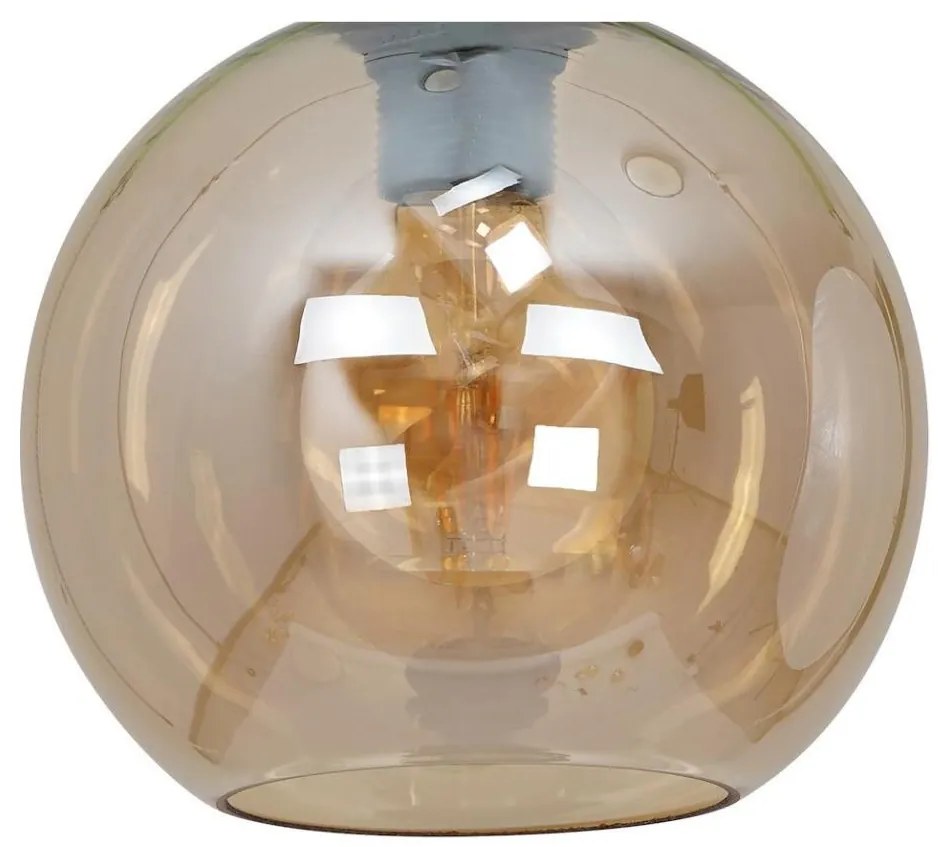 SOFIA E27 univerzális pótüveg, átmérő 20 cm, füstös bézs