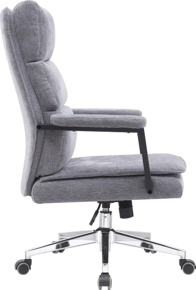 Irodai szék, szürke/króm, ZAVIER