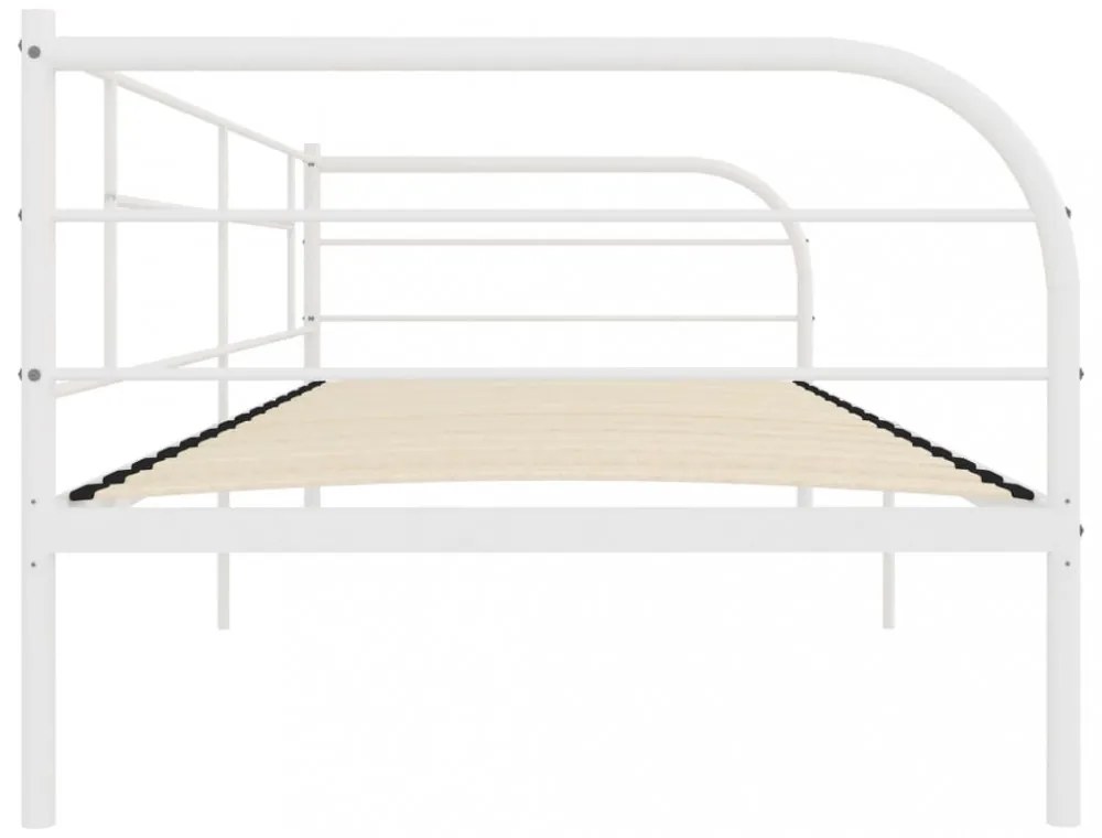 fehér fém kanapéágy-keret 90 x 200 cm