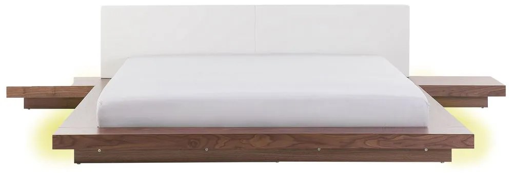 Franciaágy 180x200 cm Zina (fehér) (LED világítással). 1035514