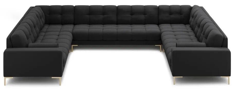 Sötétszürke sarokkanapé (U alakú) Bali – Cosmopolitan Design