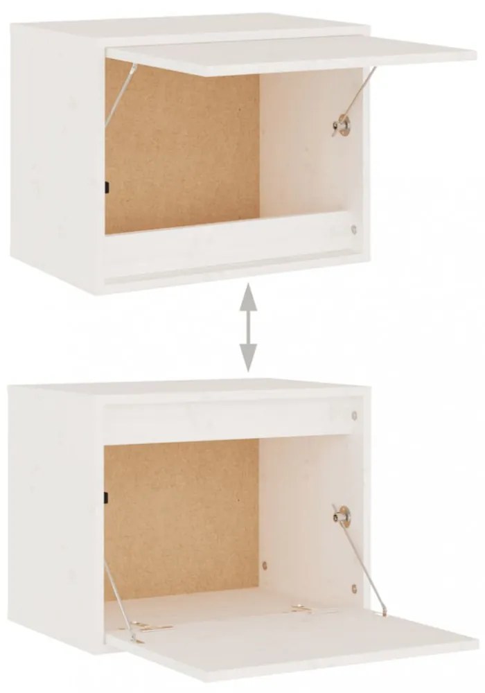 6 darab fehér tömör fenyőfa TV-szekrény