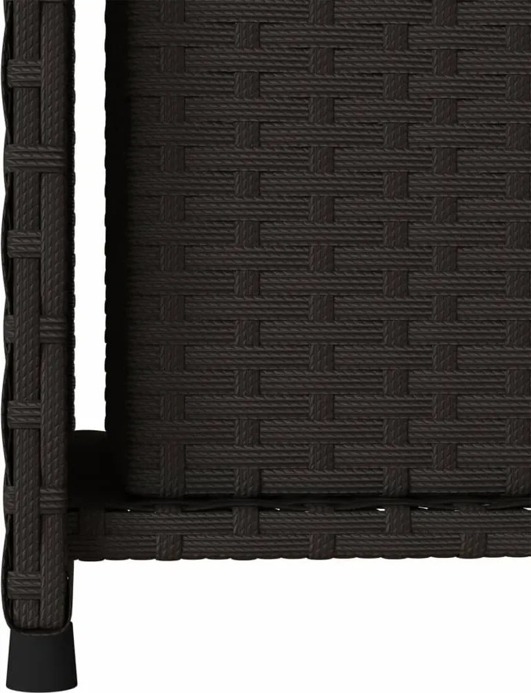 vidaXL fekete polyrattan kerti tárolószekrény 50 x 55 x 115 cm