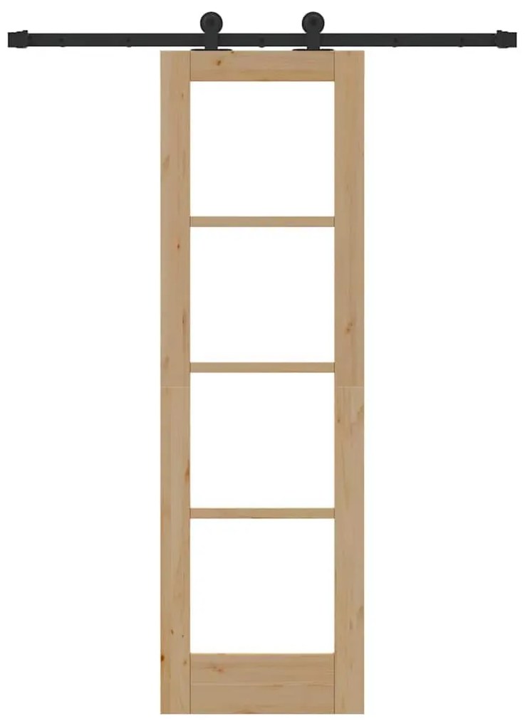 Csúszó Ajtó ORKDAL Barna 61 x 198.5 cm Fa és fém