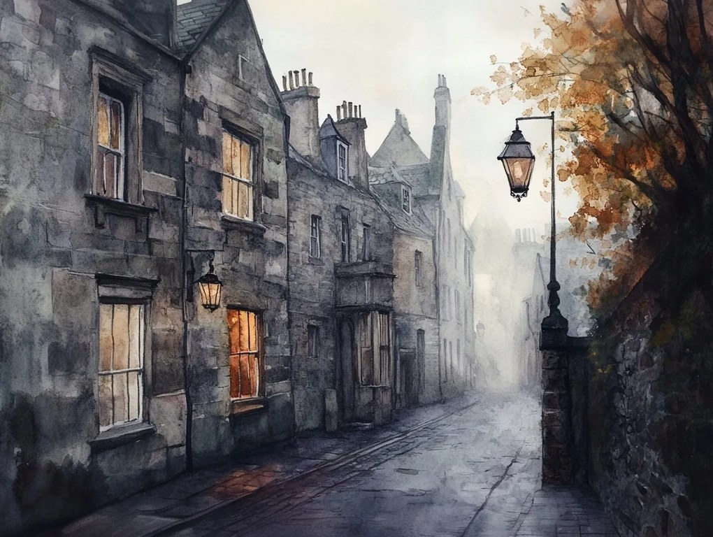 Vászonkép Canvas Város Skócia Edinburgh Este Alkonyat 100x75