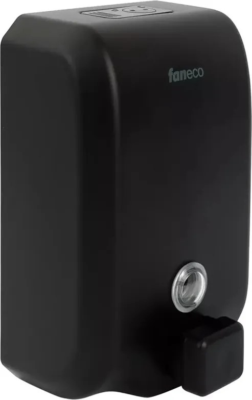 Falra szerelhető folyékony szappan adagoló Faneco Top Black 1000 ml fekete acél