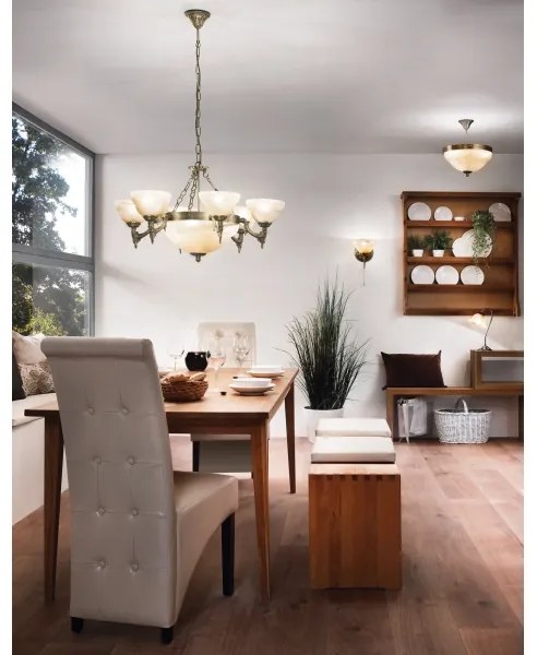 EGLO 85859 - MARBELLA fali lámpa 1xE14/40W bronz