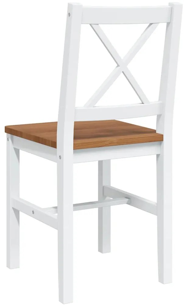 Fából Készült Asztal 4 Fából Készült Székkel / étkező garnitúra Barna