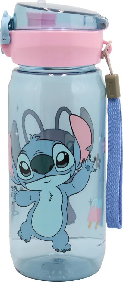 Disney Lilo és Stitch, A csillagkutya Universe műanyag kulacs akasztóval 600 ml