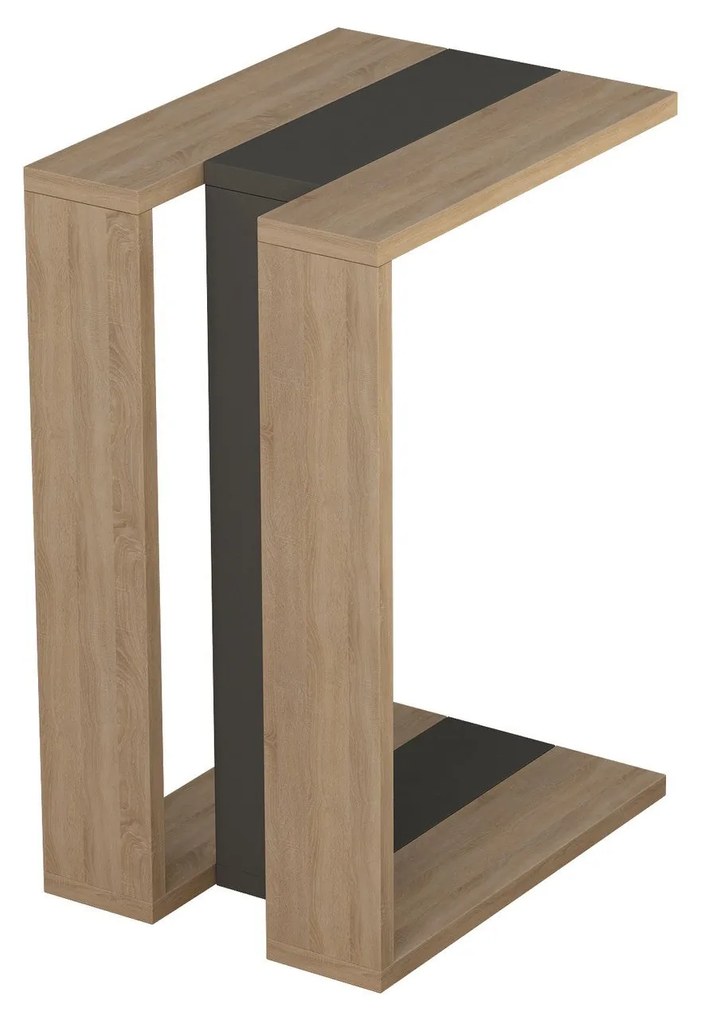Kis asztal Muju - Oak, Anthracite, Oak