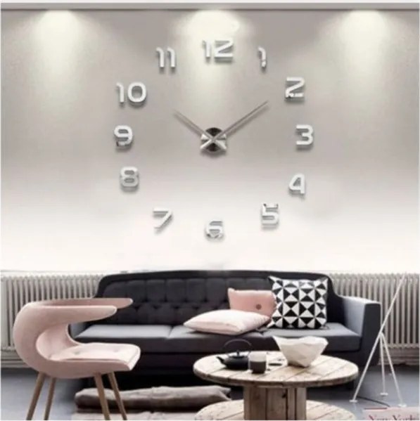 Large 420270S 70 cm-es Falióra - ezüst