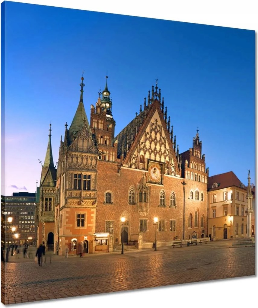 Vászonkép 60x60 Wroclaw városháza