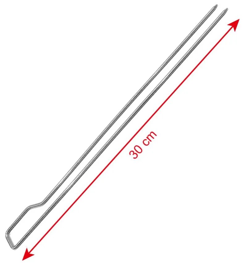 DELANO BBQ Grilltűk, hossz 30 cm - SZETT, 8db