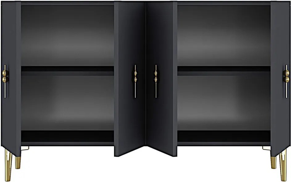 Salkım 120 - Anthracite, Gold