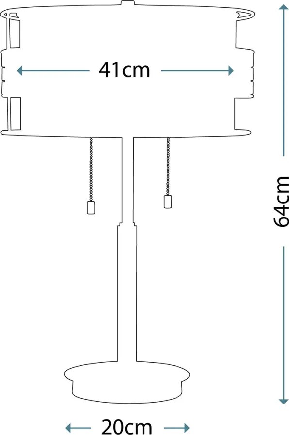 Quoizel LAGUNA QZ-LAGUNA-TL Asztali lámpa 2x60W/E27